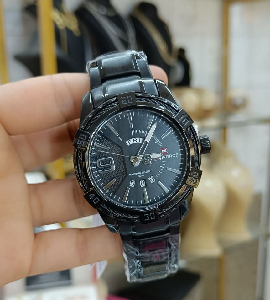 ساعت مردانه نوی فورس بند استیل و موتور ژاپن