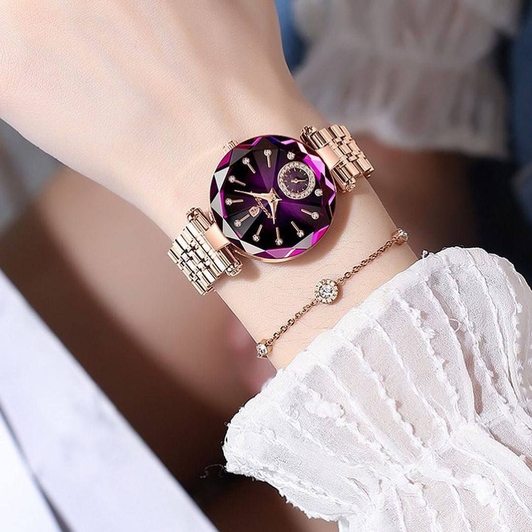 پرفروش‌ترین ساعت مچی زنانه برند پوداگار poedagar الماسی خاص و جذاب