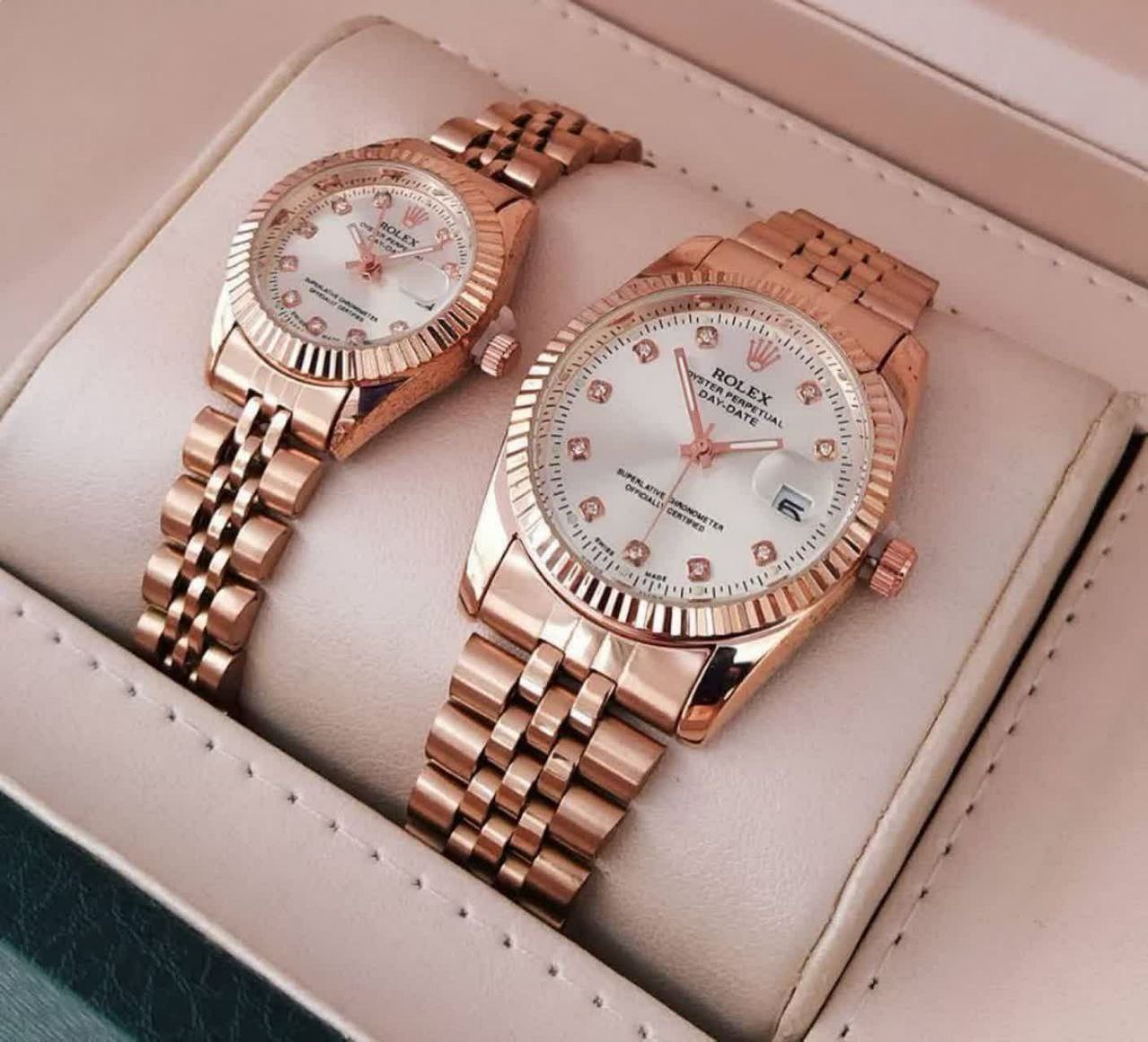 ست ساعت زنانه ومردانه برند رولکس Rolex دیت جاست