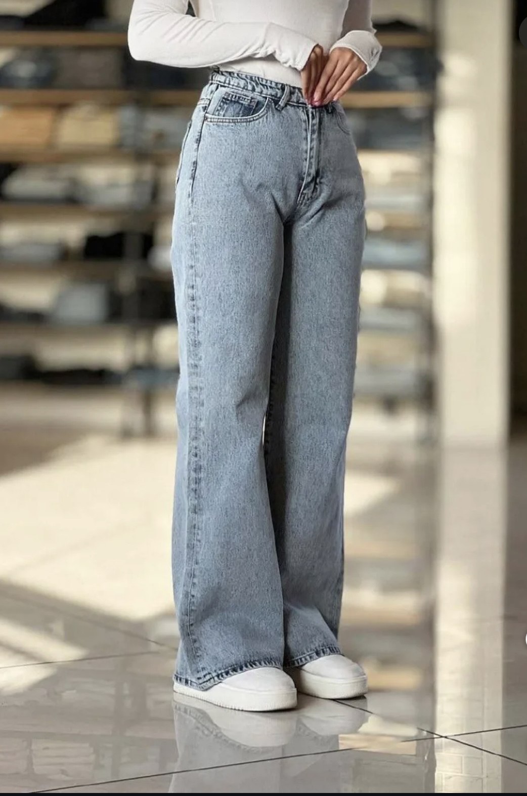 شلوار جین بگ زنانه 96093