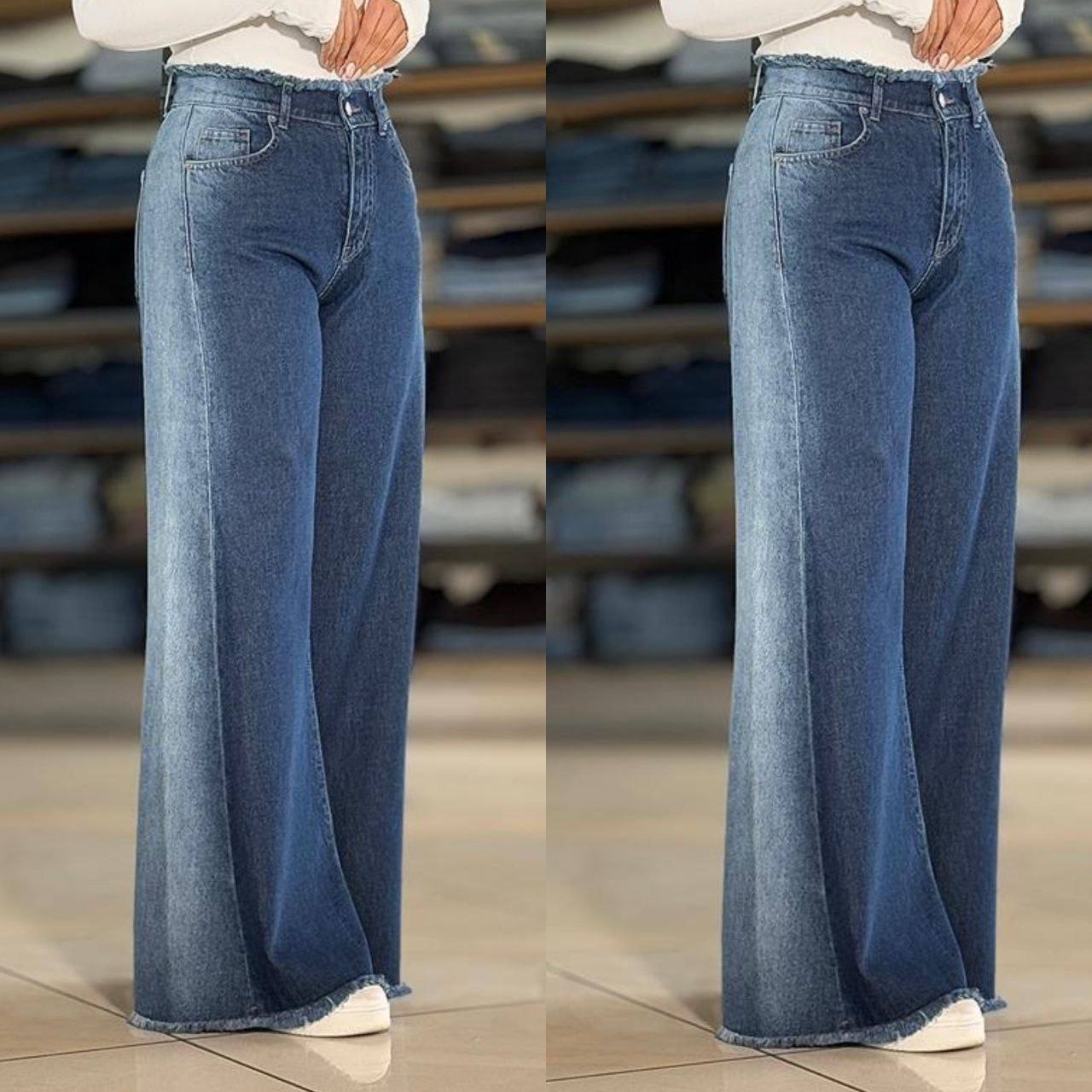 شلوار جین شافل بغل سنگشور 96087