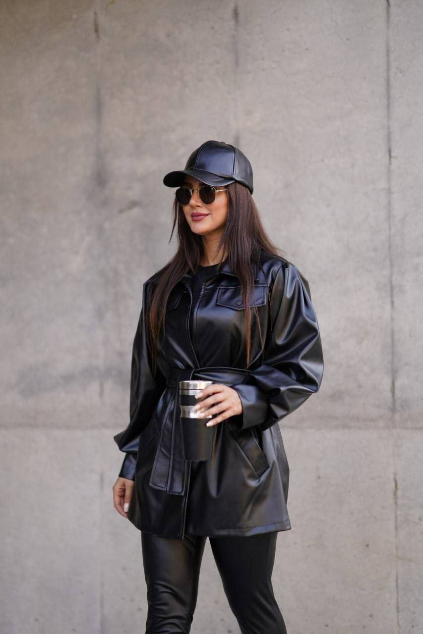 کت چرم زنانه خاص وجذاب