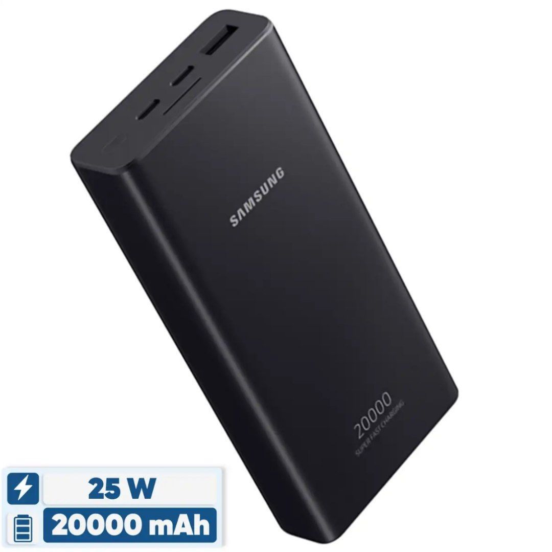 پاوربانک Samsung  با ظرفیت 20000 میلی آمپر سامسونگ کیفیت درجه ۱