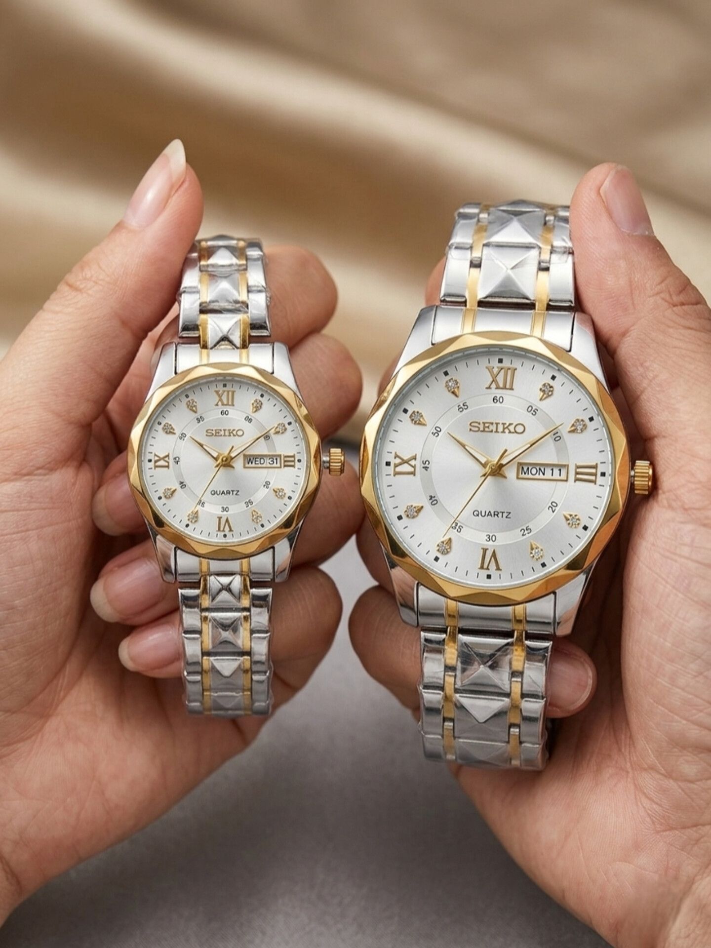 ست ساعت زنانه و مردانه برند سیکو Seiko