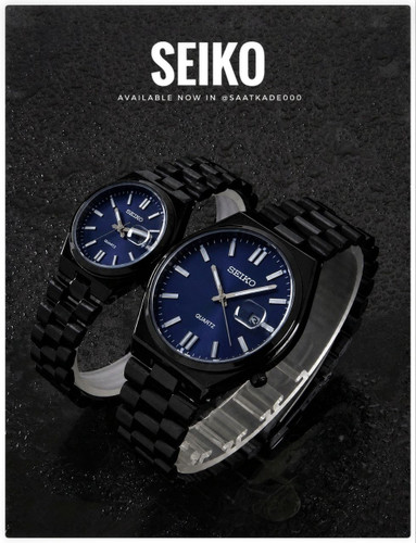 ست ساعت زنانه و مردانه سیکو SEIKO Couple Watch ❌ساعت ست استیل از برند "سیکو" موتور شرکتی درجه یک دارای روزشمار ایام ماه بند استیل شیشه کریستال تلسکوپی اندیس شبنما قفل کلیپسی