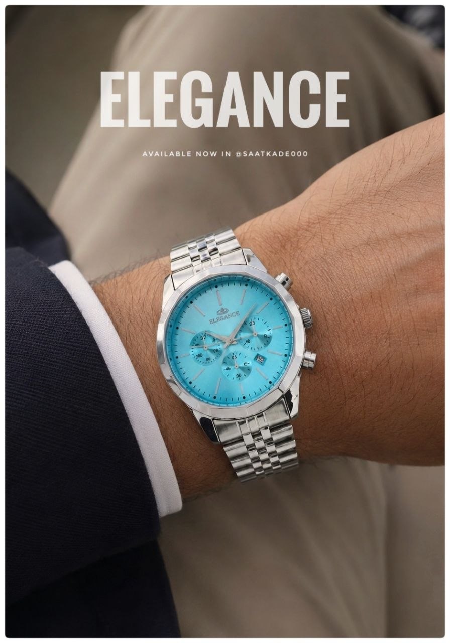 ست ساعت زنانه و مردانه ELEGANCE Vip  ساعت بند استیل از برند "الگانس" برای استایلهای رسمی آقایان   موتور شرکتی گرید A++ نمایشگر ایام ماه  شیشه کریستال نشکن  قاب پشت و بند استیل رنگ ثابت  قفل استیل فشاری