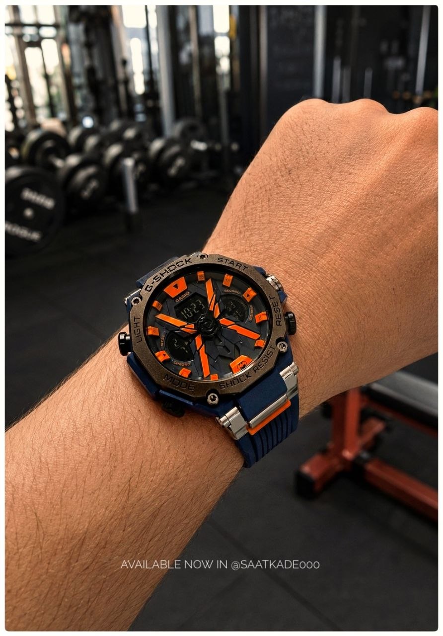 ساعت مچی مردانه New Collection 🔥💣⚡️  G-shock  X.Design  موتور ژاپن‌ دو زمانه حک شده در پشت قاب بند رابر آنتی آلرژی اصلی قاب فلزی بسیار مقاوم در برابر ضربه قفل و قاب پشت استیل  ❌امکانات:  ♦️نمایش ساعت بصورت آنالوگ(عقربه‌ای) و دیجیتال ♦️دارای آلارم  ♦️چراغ دیدشب ♦️نمایش کامل تاریخ (سال ماه و هفته) ♦️محاسبه کرنومتر صفحه ضدخش ضدآب و ضربه و ... .  ❌یک ساعت ایده‌آل برای ورزشکاران🤾‍♂⛹‍♂