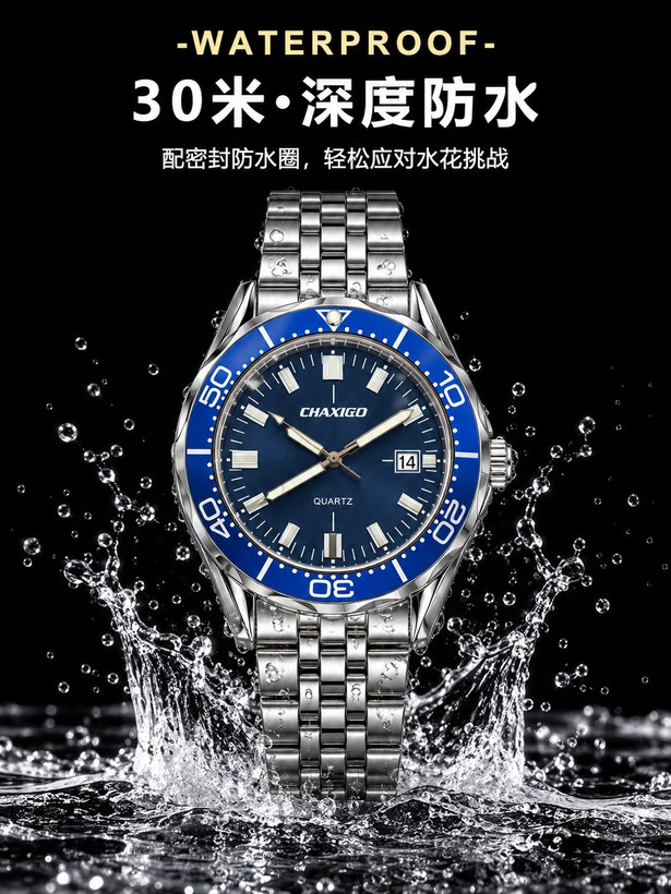 CHAXIGO New collection ✨️ watch 《highe quality》 🔥چاکسیگو دژاوو 💥ویژگی های محصول دارای روز شمار برند شرکتی کیفیت عالی بنداستیل ضدآب شیشه معدنی رنگ ثابت قفل کلیپسی موتور کوارتز