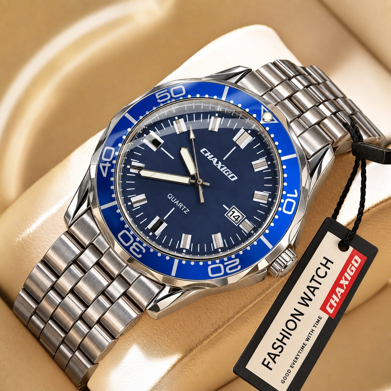 CHAXIGO  New collection ✨️    watch    《highe quality》                       🔥چاکسیگو  دژاوو  💥ویژگی های محصول  دارای   روز شمار برند شرکتی  کیفیت عالی  بنداستیل  ضدآب  شیشه معدنی رنگ ثابت  قفل کلیپسی  موتور کوارتز