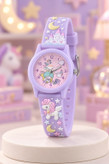 lidon cute 💓 ♤لیدون کارتونی جدیدترین کالکشن بچگونه😍 سگک کمربندی موتورکوارتز نمایشگر اعداد شبرنگ اپوکسی جنس بند سلیکونی کیفیت وقیمت مناسب