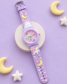 lidon cute 💓 ♤لیدون کارتونی جدیدترین کالکشن بچگونه😍 سگک کمربندی موتورکوارتز نمایشگر اعداد شبرنگ اپوکسی جنس بند سلیکونی کیفیت وقیمت مناسب