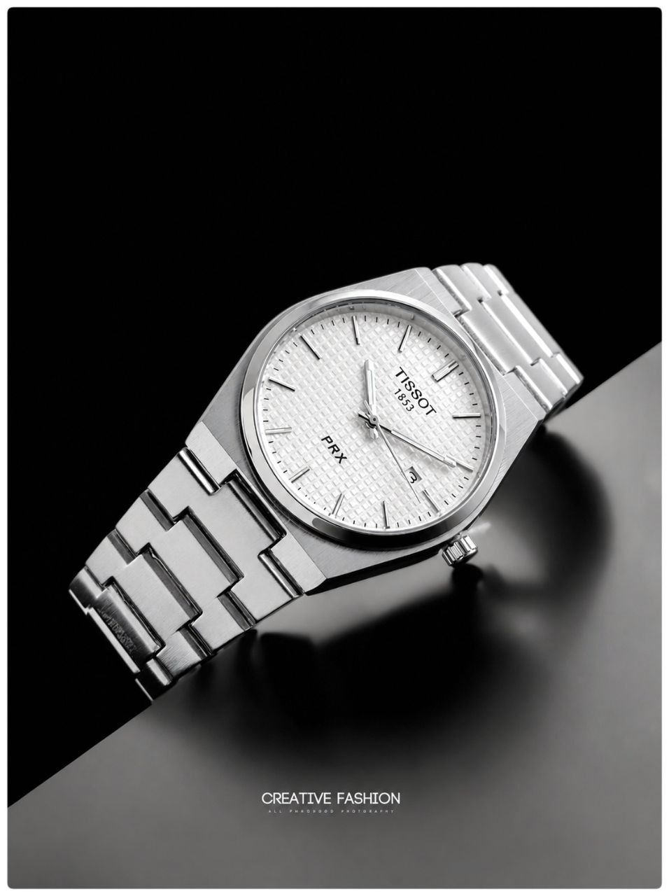 ساعت مچی مردانه Tissot Prx  ❌برای آقایان  موتور شرکتی درجه یک دارای روزشمار شیشه ضدخش بند استیل  قفل کلیپسی حک شده